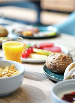 Frühstück im sander Hotel